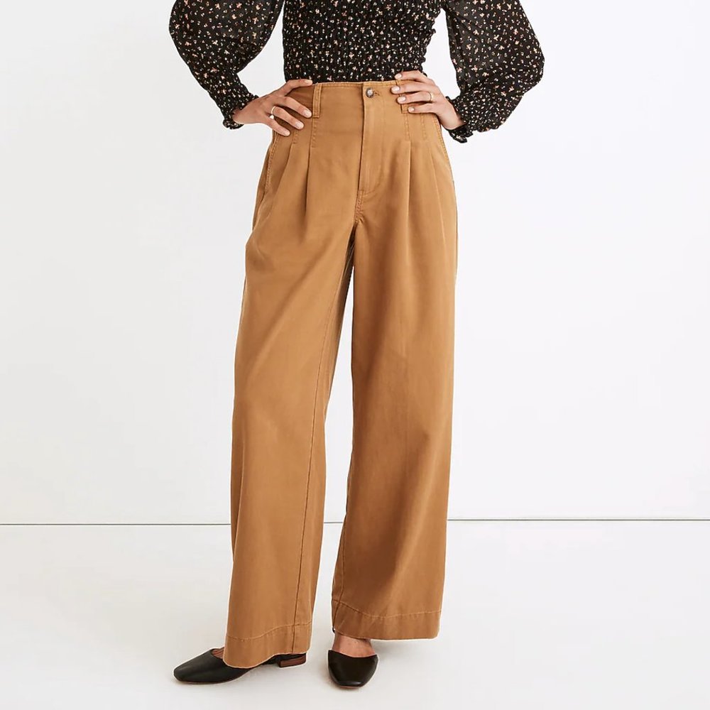 Madewell Corwin Pleated Straight Pants